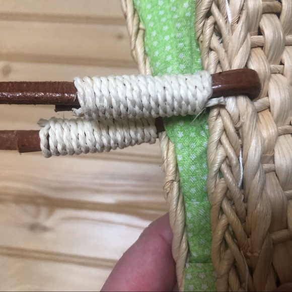 Woven Straw Sequin Butterfly Dragonfly Purse NWT - Picture 5 of 13